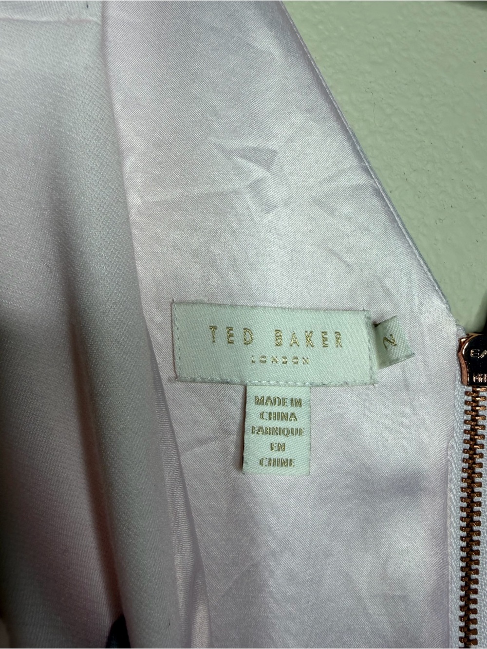 Ted Baker Women's Aviah Magnolia Sheath Bodycon Dress 2 Pink Cocktail Party - Picture 8 of 11